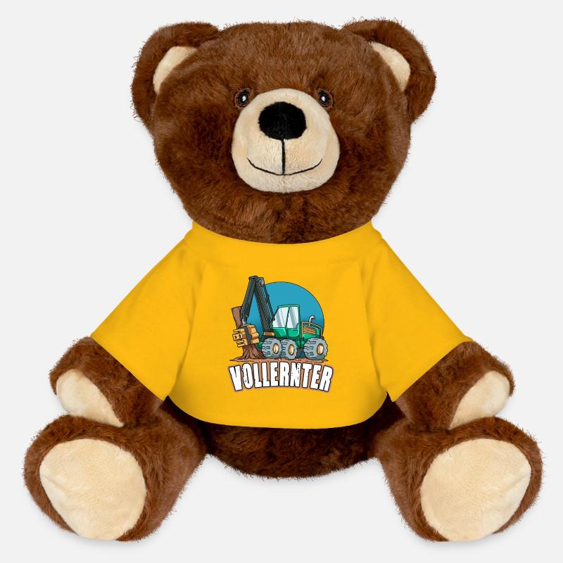 Vollernter - MiniFeet® RecycelBär® Braun - Sonnengelb