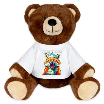 FUCHS GUTEN MORGEN - MiniFeet® RecycelBär® Braun - Sonnengelb - Vorne