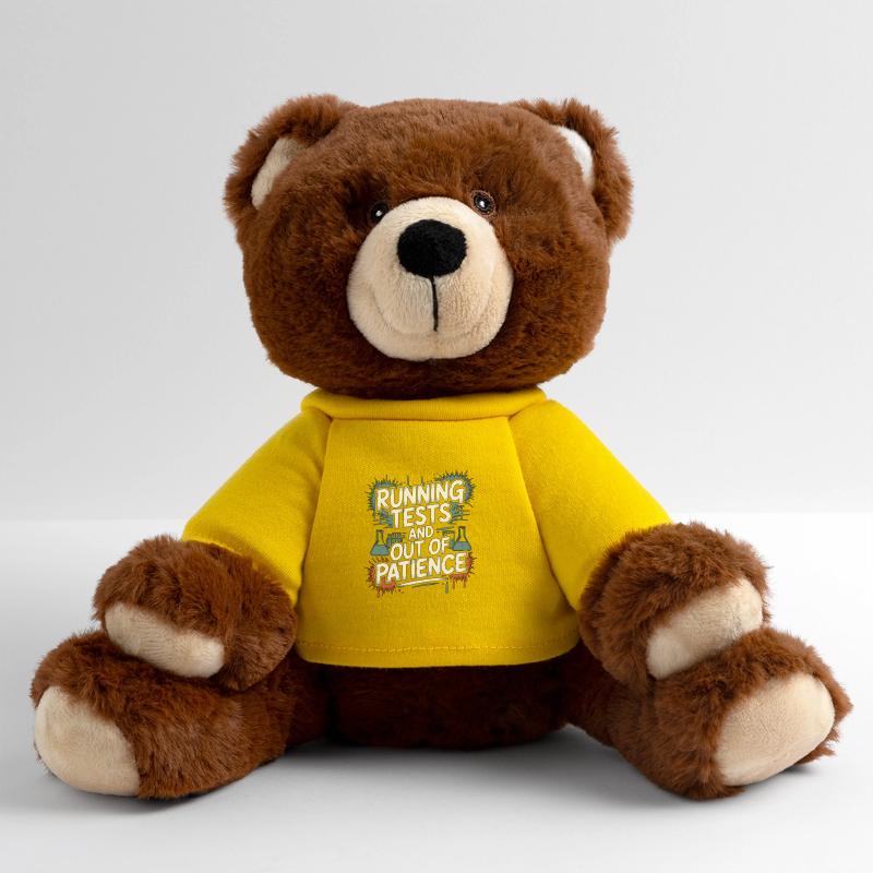 Lab Technician Running Tests And Laboratory Work MiniFeet® RecycelBär® Teddy Bear Brown