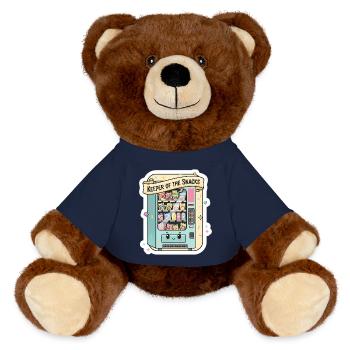 Hüter des Snack-Verkaufs - MiniFeet® RecycelBär® Braun - French Navy - Vorne