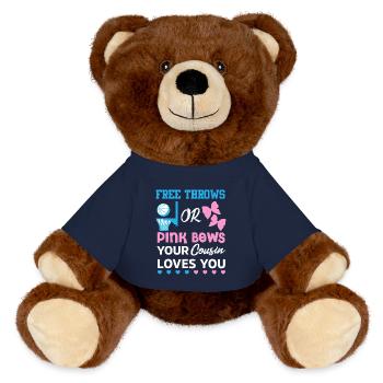 Cousin Love Hoop et Arcs - Nounours RecycelBär® marron - bleu marine - Devant