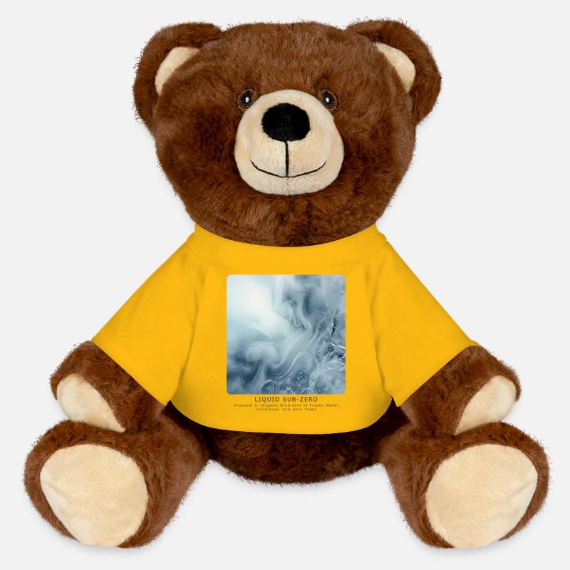 Liquid Sub-Zero - MiniFeet® RecycelBär® Teddy Bear Brown - sun yellow