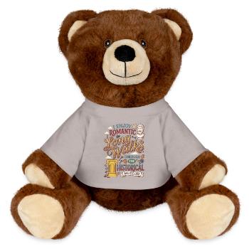 J’adore les longues promenades romantiques à travers son - Nounours RecycelBär® marron - jaune soleil - Devant