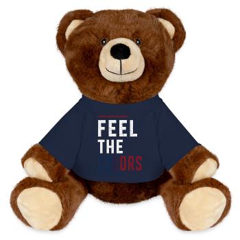 Ressentir les couleurs | Culture de la rue - Nounours RecycelBär® marron - bleu marine - Devant