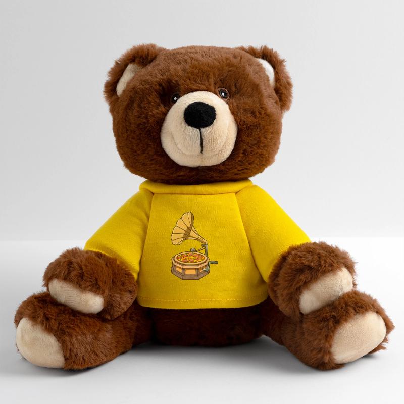 Pizza Phonographe Nounours RecycelBär® marron