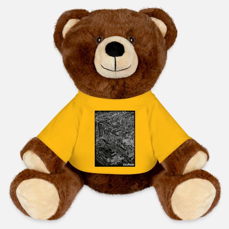 Leipzig Birdeye - Nounours RecycelBär® marron - jaune soleil