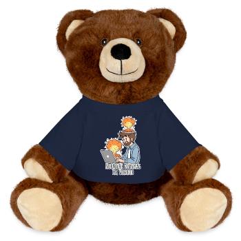 Völliges Chaos? Normaler Dienstag im Vertrieb! - MiniFeet® RecycelBär® Braun - French Navy - Vorne
