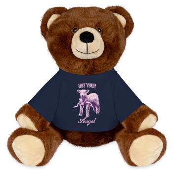 Aesthetic Lamb – Rebellious & Sweet - MiniFeet® RecycelBär® Teddy Bear Brown - french navy - Front