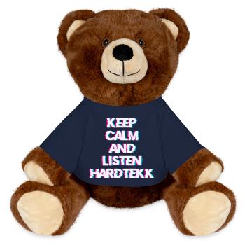 Hardtekk Tekk - Nounours RecycelBär® marron - bleu marine - Devant