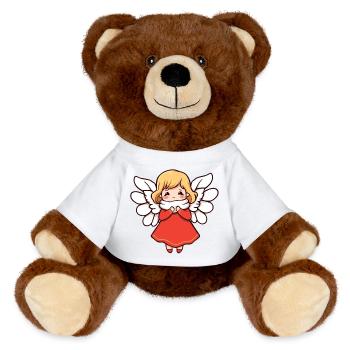 Angel - MiniFeet® RecycelBär® Teddy Bear Brown - sun yellow - Front