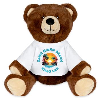 Bang Niang Beach Sonnenuntergangskreis - MiniFeet® RecycelBär® Braun - Sonnengelb - Vorne