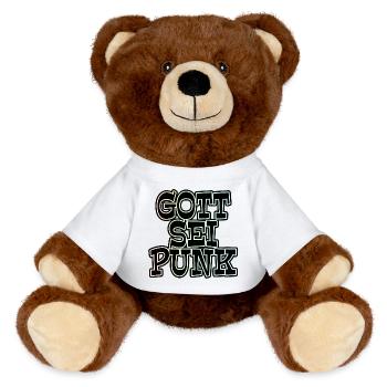 GOT SEI PUNK! - MiniFeet® RecycelBär® Braun - Sonnengelb - Vorne