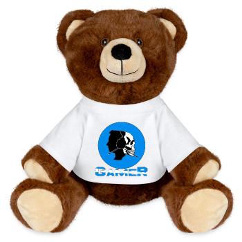 Spieler - MiniFeet® RecycelBär® Braun - Sonnengelb - Vorne