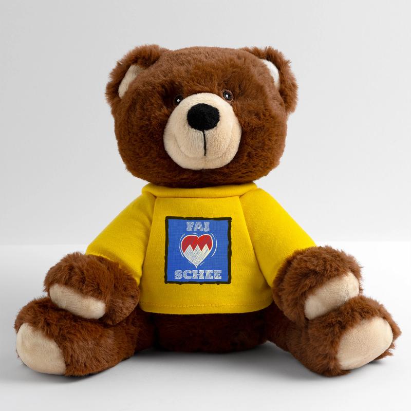 FAI SCHEE - Franconian dialect is nice. MiniFeet® RecycelBär® Teddy Bear Brown