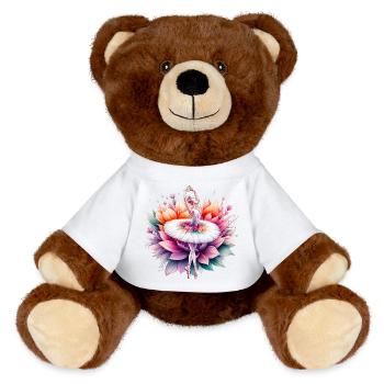 Danseuse de ballet avec tutu - Nounours RecycelBär® marron - jaune soleil - Devant