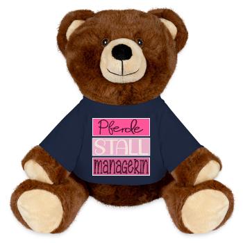 HOBBY REITEN PFERDESTALL MANAGERIN - MiniFeet® RecycelBär® Braun - French Navy - Vorne