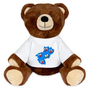 Région pays de la loire - Nounours RecycelBär® marron - jaune soleil - Devant