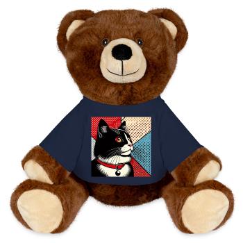 Kat 1 3 - MiniFeet® RecycelBär® Braun - French Navy - Vorne