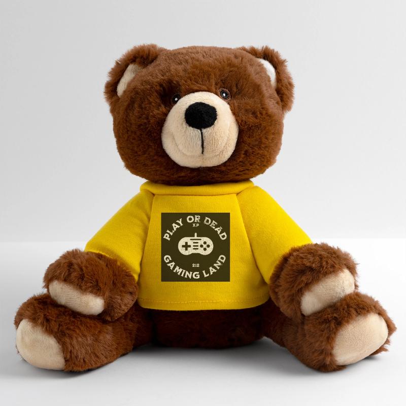 Conception de manette de jeu rétro Nounours RecycelBär® marron