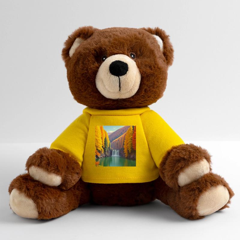 Cascade Automne Forêt Dorée Nounours RecycelBär® marron