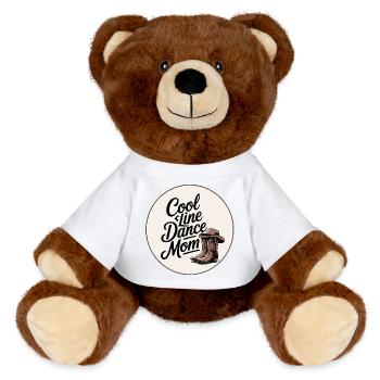 Cool Line Dance Mom - MiniFeet® RecycelBär® Braun - Sonnengelb - Vorne
