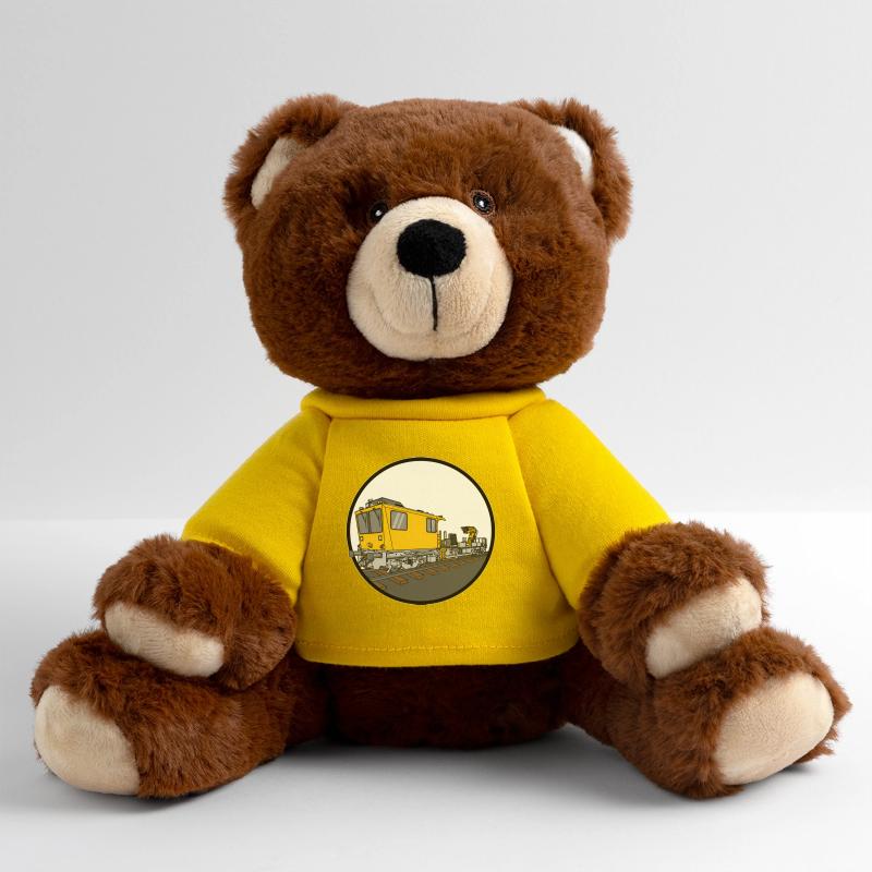 GAF Track Work Vehicle Track Builder MiniFeet® RecycelBär® Teddy Bear Brown