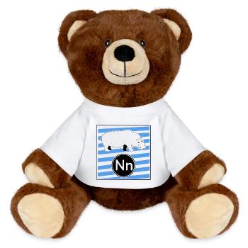 Ni pour Hippopotamus - Nounours RecycelBär® marron - jaune soleil - Devant