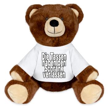Die Tassen haben den Schrank verlassen! - MiniFeet® RecycelBär® Braun - Sonnengelb - Vorne