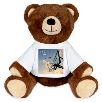Sky Is The Limit Hoops - MiniFeet® RecycelBär® Teddy Bear Brown - sun yellow - Front