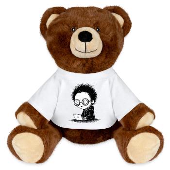Gamer Laptop Nuit-Blanche Absorption Manga - Nounours RecycelBär® marron - jaune soleil - Devant
