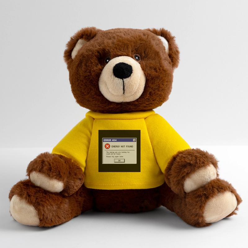 Error 404 Energy Not Found MiniFeet® RecycelBär® Teddy Bear Brown