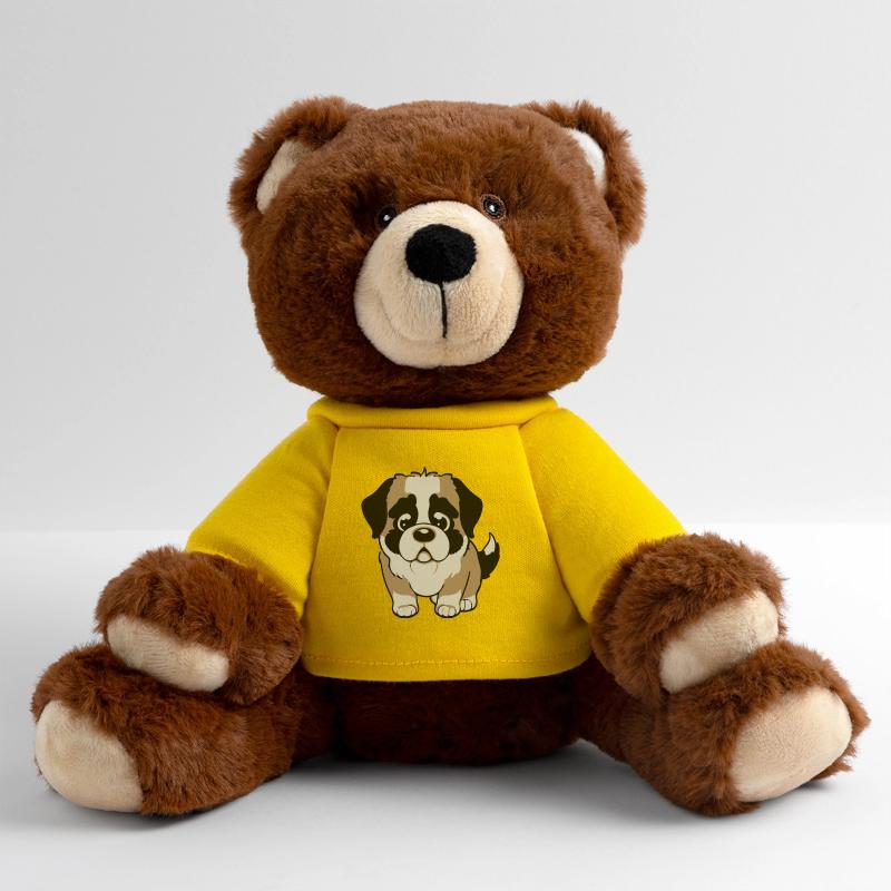 Chien Saint-Bernard Nounours RecycelBär® marron