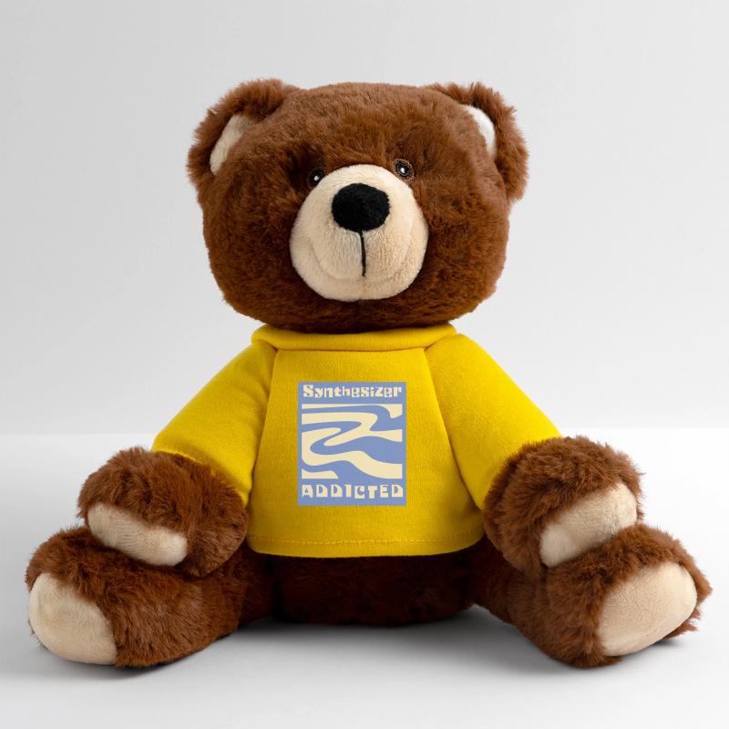 Synthesizer addicted Synth Modular MiniFeet® RecycelBär® Teddy Bear Brown
