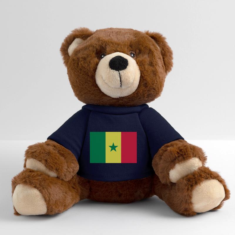 Drapeau Sénégal / Flagge von Senegal MiniFeet® RecycelBär® Braun