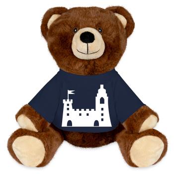 burg - MiniFeet® RecycelBär® Braun - French Navy - Vorne