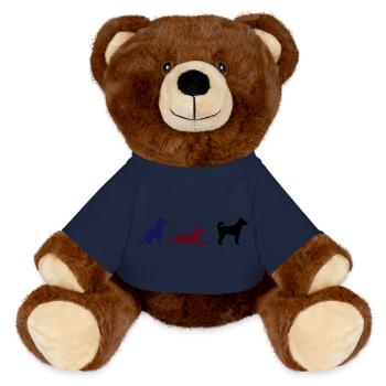 Sitz Platz Steh - MiniFeet® RecycelBär® Braun - French Navy - Vorne