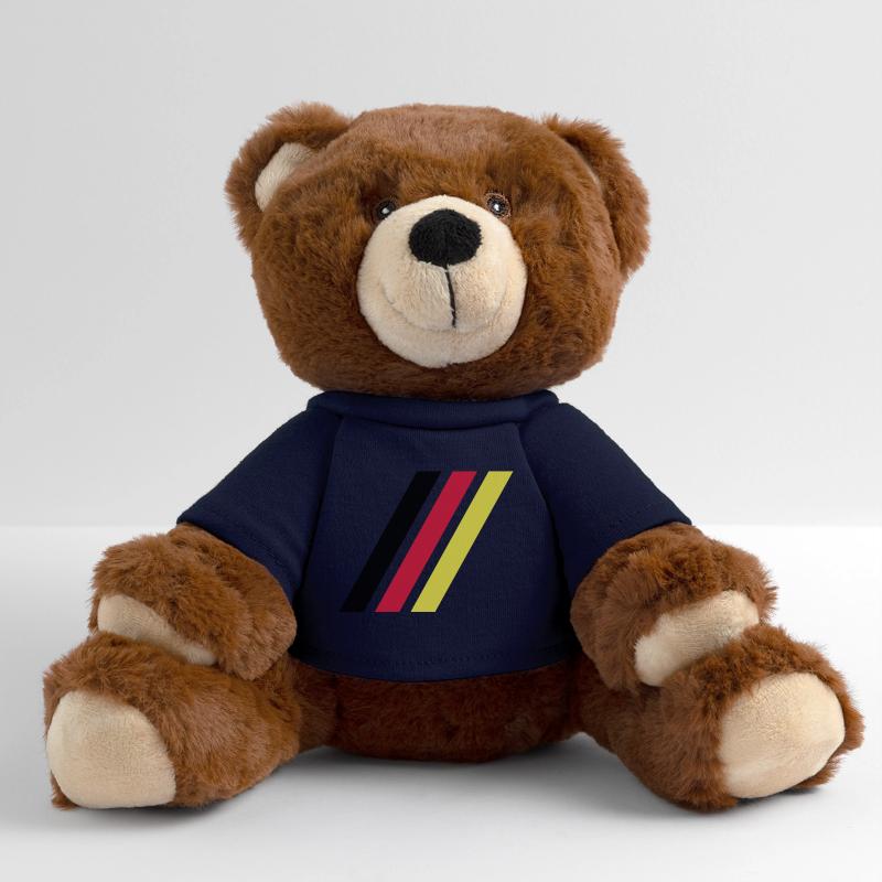 german stripe flag MiniFeet® RecycelBär® Teddy Bear Brown