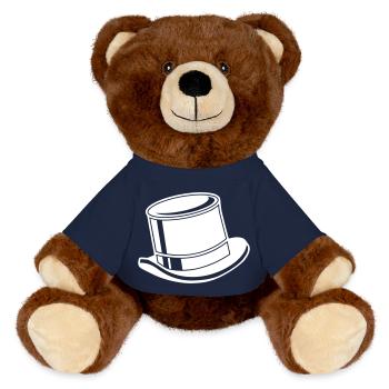 zylinder hut - MiniFeet® RecycelBär® Braun - French Navy - Vorne