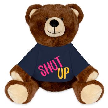 shut up - MiniFeet® RecycelBär® Braun - French Navy - Vorne