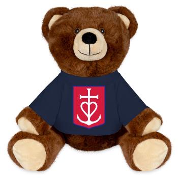 Croix Camargue - Nounours RecycelBär® marron - bleu marine - Devant