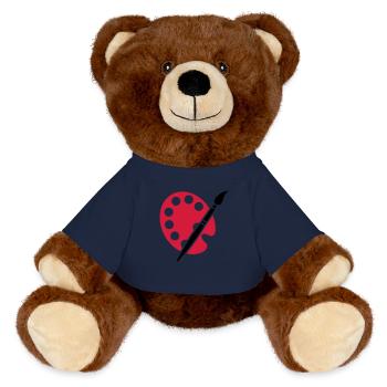 Artiste - Nounours RecycelBär® marron - bleu marine - Devant