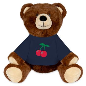 Kirchen/cherries - MiniFeet® RecycelBär® Braun - French Navy - Vorne