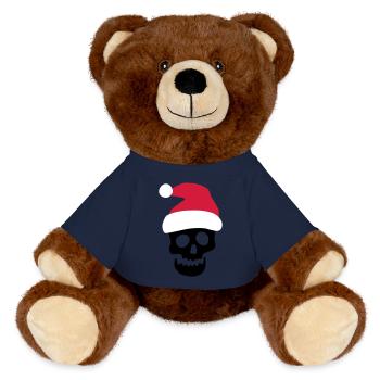 Crâne de Noël - Nounours RecycelBär® marron - bleu marine - Devant