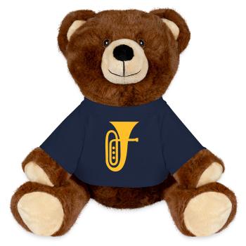 Tuba - MiniFeet® RecycelBär® Braun - French Navy - Vorne