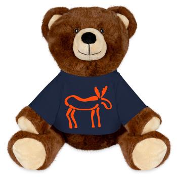 Élan - Nounours RecycelBär® marron - bleu marine - Devant