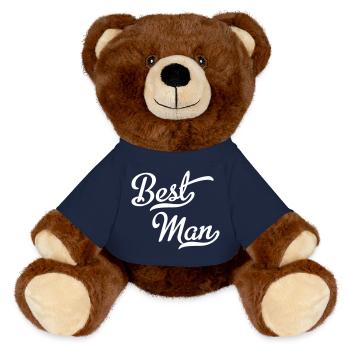 Trauzeuge - MiniFeet® RecycelBär® Braun - French Navy - Vorne