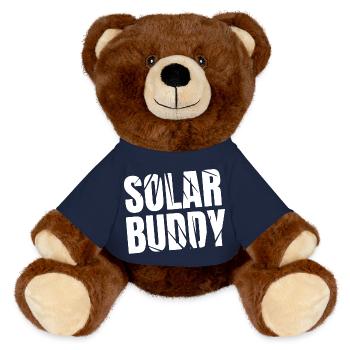 Solar Buddy - MiniFeet® RecycelBär® Braun - French Navy - Vorne