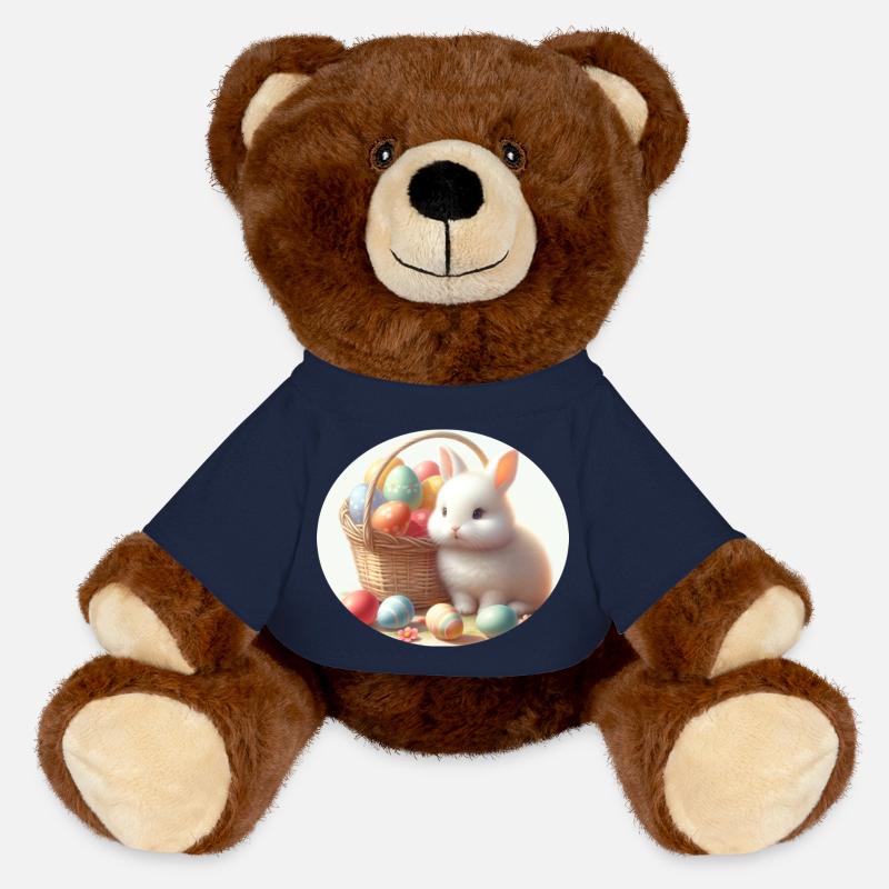 Bunny, Easter - MiniFeet® RecycelBär® Teddy Bear Brown - french navy