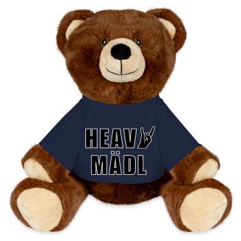 Heavy Mädl - MiniFeet® RecycelBär® Braun - French Navy - Vorne