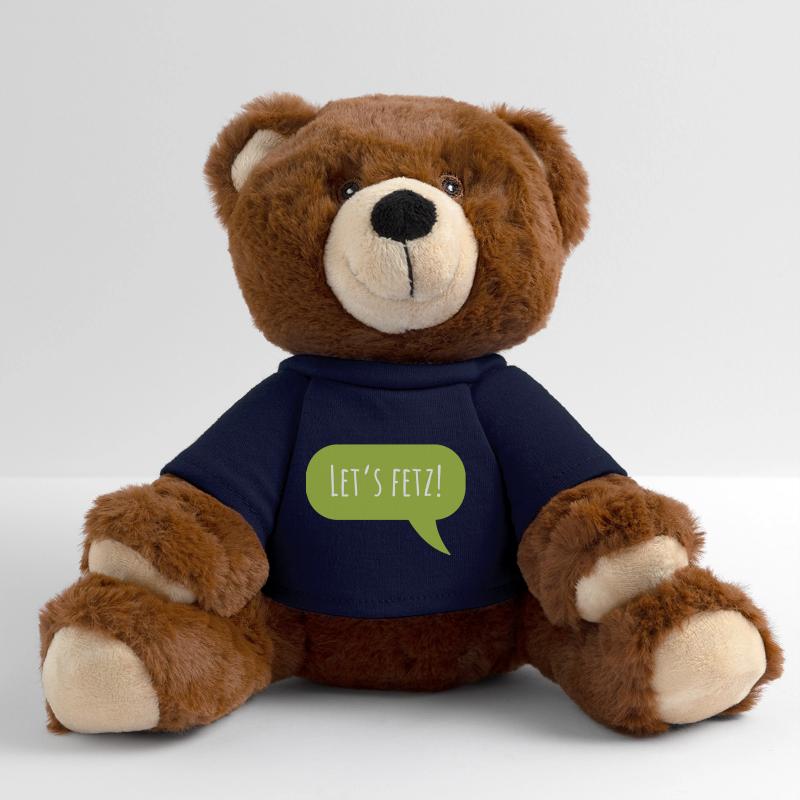 Conception "Let's fetz" avec bulle de dialogue Nounours RecycelBär® marron
